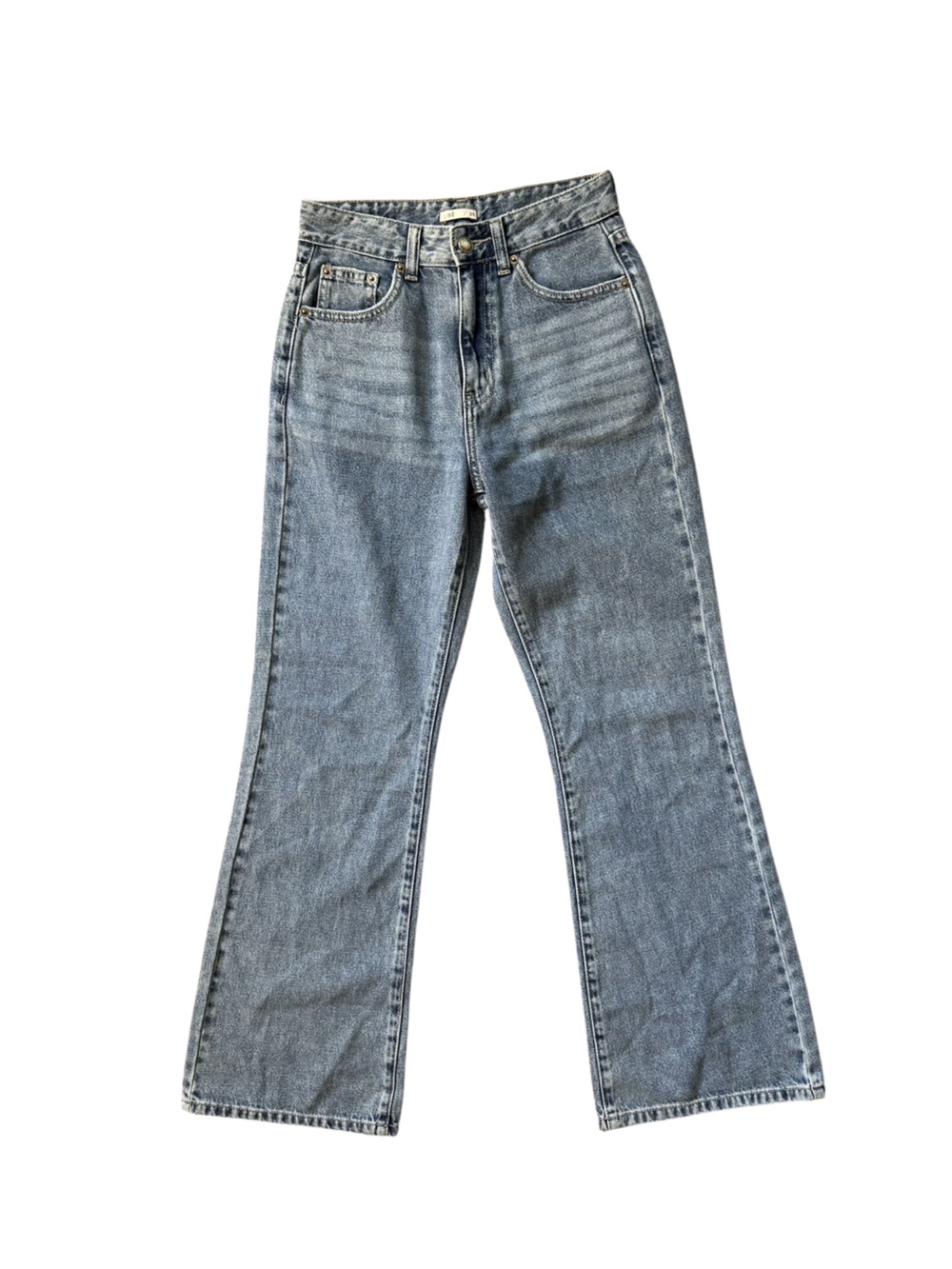 Libé‎ Wide Leg High Rise Light Wash Soft Premium Denim Size 25